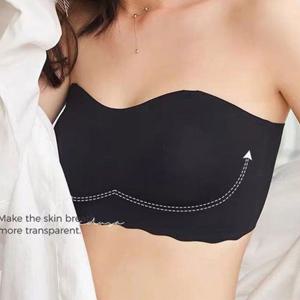 탑브라 노와이어 튜브탑 어깨끈포함 오프숄더 심리스 브라탑