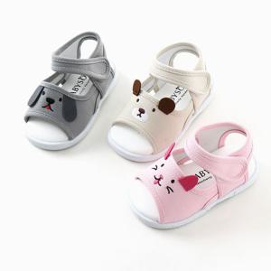 [레비스풋]베이비솔 애니멀 여아 남아 베이비 아기 삑삑이샌들