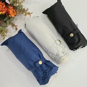 [애슬릿][애슬릿]무지 펀칭 코팅 접이식 4단 양우산 양산