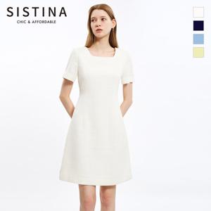 [SISTINA] 인기 트위드 스퀘어넥 원피스_AWWOPO21150
