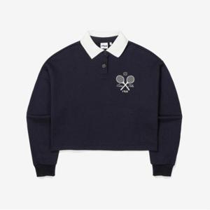 [FILA] TAG가89,000원 여성 테니스 카라배색 맨투맨(FS2POE3354F