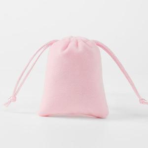 벨벳 미니 스트링 파우치 10p 세트 7x9cm 핑크