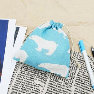 린넨 파우치 파란곰 소