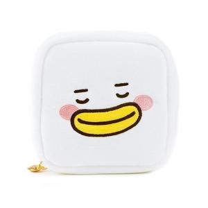 B패밀리 파우치 오리 캐릭터 화이트 주머니 가방