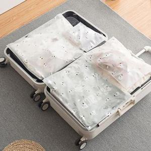 반투명 여행용 옷정리 소품정리 파우치 지퍼락 5종/