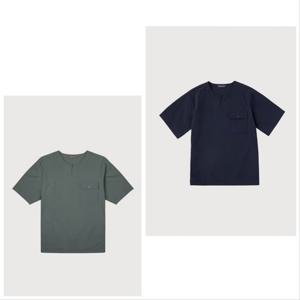 [웰메이드]경량 이지웨어 헨리넥 티셔츠 MNUAS3M3101