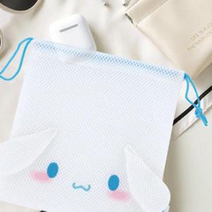 스케이터 파우치 시나모롤 메쉬 조리개 파우치백