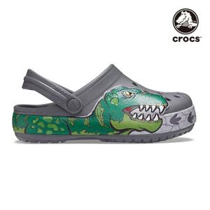 크록스키즈슬리퍼 샌들 TQJ 206157-0DA CROCS FL DINO BAND LIGH