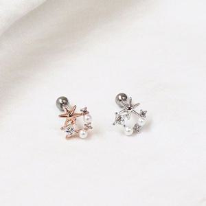 [폭스타일] [낱개판매] 물빛 별빛 트라거스 이너컨츠 피어싱