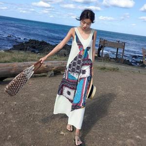 비치에스닉패턴점프슈트 406R109S 빅사이즈 여성의류