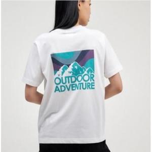 Jeep 지프 컬러 마운틴 백프린팅 지프 반팔티_JO2TSU210SG