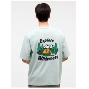 Jeep 지프 남여공용 텐트 자수 아트웍 지프반팔티4_JO2TSU1074SG