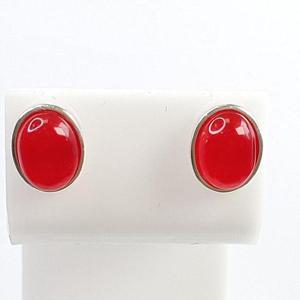 [블루케이] 레드칼세도니 원석귀걸이240613-01탄생석