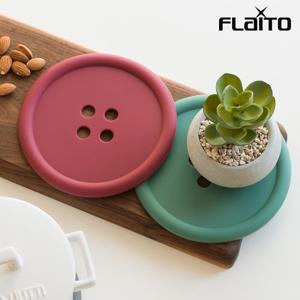 국산 플라이토 실리콘 단추 냄비받침 인덕션 매트 패드 보호