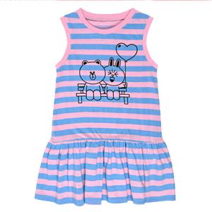 [티엘키즈] 브라운앤프렌즈 여아 민소매 이지원피스_FA16W72453