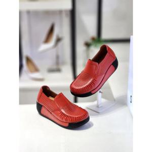 세레스 세이브존06 소가죽 펀칭 논슬립 펀칭 로퍼 5cm JJSR221-1