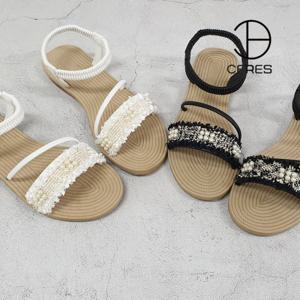 [쎄레스]CRA-506 수술 진주장식 밴딩샌들