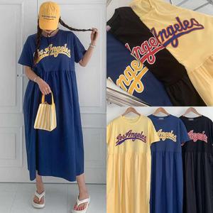 위쉬몰 PO 로스앤레터링셔링원피스(P580H407) 빅사이즈