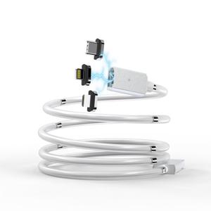 마그네틱 자석 수납 고속충전 케이블 C타입 M3-01 100cm