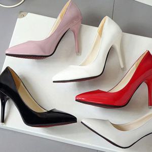 여성구두 5컬러 하이힐 펌프스 에나멜 구두 스틸레토 킬힐 P918