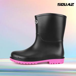 [스콰즈]스콰즈 여성 레인부츠 장화 미디 장마 부츠 SSS220
