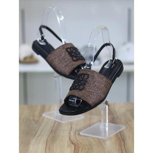 바이로쏘 세이브존06 라탄 문양장식 플랫굽 1cm 슬링백샌들 (BY)24S11885BC2W