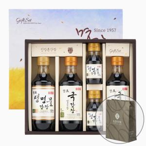 [신앙촌] 땅속발효 3호 양조간장 선물세트 (쇼핑백) s