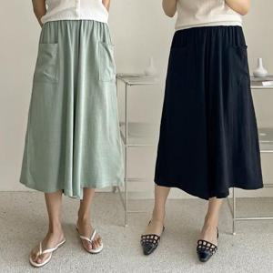 위쉬몰 ZY 아로하린넨치마바지(S423H407) 빅사이즈