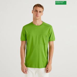 베네통 Solid pocket t-shirt 2F_3JWDU1039_0H0