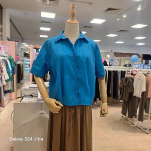 오프리미츠 HC26 24시즌오프 트렌드룩 셔츠 카라넥 오버핏 냉감 바스락 블라우스 남구홈플러스 B24NB2606