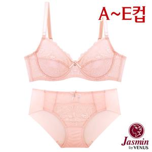 [자스민by비너스]A~E컵 레이스시스루 홑겹브라렛팬티2종(JBA009)