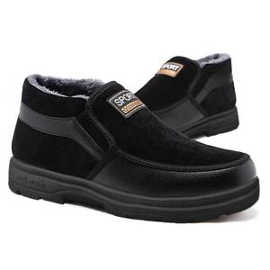 방한워커신발 남자 겨울 슬립온 컴포트화 로우 털안감 방한화 슈