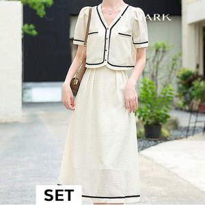 ATMARK 로맨틱크롭자켓+스커트SET_AA43SE014G