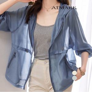 ATMARK (77까지)시스루후디드캐주얼점퍼_AA46JP001G