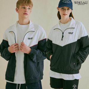 WHOAU 공용 배색바람막이 whjjc2514uSG