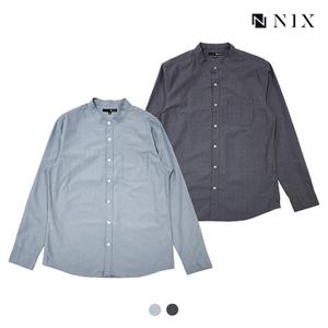 [닉스][닉스]남성 포플린 레귤러핏 헨리넥 셔츠_FNNFCSL111P