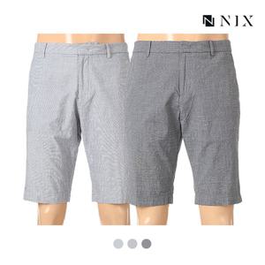 [닉스][닉스]남성 샴브레이 컴포트핏 뒷밴딩 5부 팬츠_FNMMCPH15