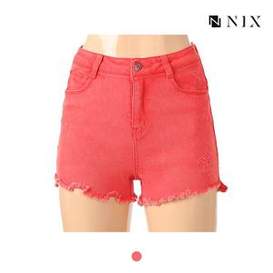 [닉스][닉스]여성 컬러 RED 워싱 3부 슬림핏 데님 팬츠_FNMMDDH5