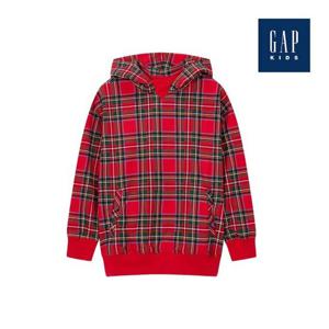 [갭키즈]체크 패턴 시크릿 포켓 후드 티셔츠(778368-00-9_RE)