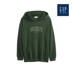 [갭키즈]프론트 레터링 후드 티셔츠(759557-01-9_GN)