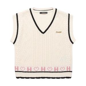 [헤지스 키즈]헤지스키즈 클로이 니트 베스트 (HSF13KV63M_IV)
