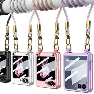 갤럭시Z플립7 FE 6 5 4 제트지 심플크로스스트랩 슬림하드케이스