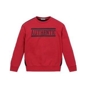 [베네통 키즈]베네통키즈 배색 레터링 맨투맨_레드_32N4C10DJRD