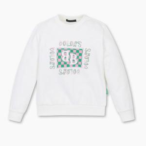 [베네통 키즈]박스 로고 맨투맨_아이보리_QAMT07341IV