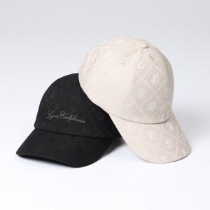 [링스] 여성 로고 자가드 솔리드 볼캡 L21D3CP152_IV