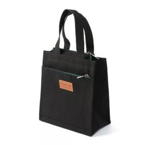 천가방 리빙 캔버스 토트백 25x28.5cm 블랙 보조가방