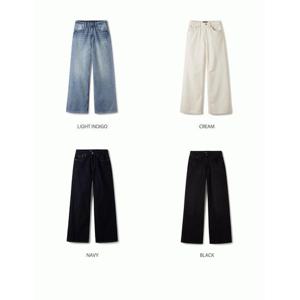 WHOAU 여성용 와이드 데님 청바지 Wide DenimF WHTJE4911FSG