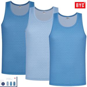 BYC심플한점선패턴유색칼라민소매런닝3매입MCF2171