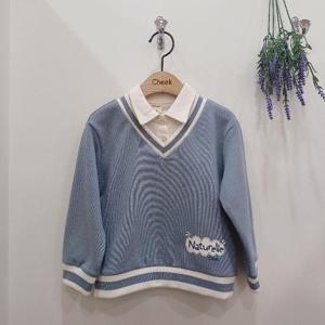 치크 sh06 셔츠 레이어드 맨투맨 CKMA2414B