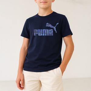 [푸마 키즈]푸마 PUMA 에센셜플러스 카모 로고 K 아동 주니어 반